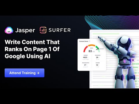 SurferSEO + Jasper = Write Content With AI That Ranks On Google Page 1