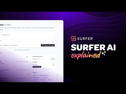 Surfer AI✨ Explained. Create SEO Optimized Articles with One Click