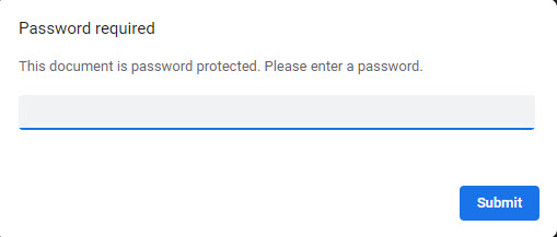 pdf password entry