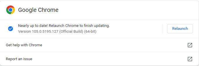 Goohle Chrome Version Check