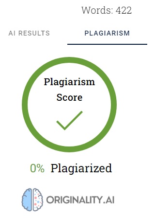 OriginalityAI-Plagiarism result