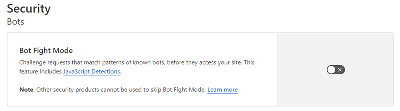 Free Cloudflare Account for Website Bot Fight Mode