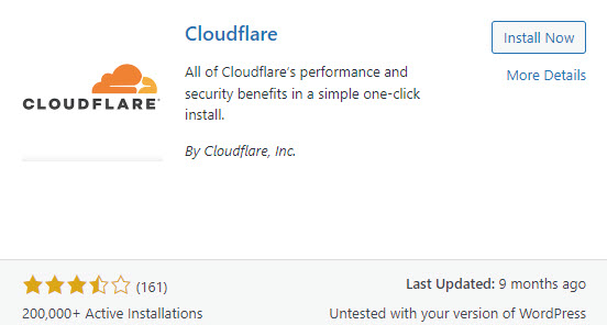 Free Cloudflare Account for Website Cloudflare plugin Install