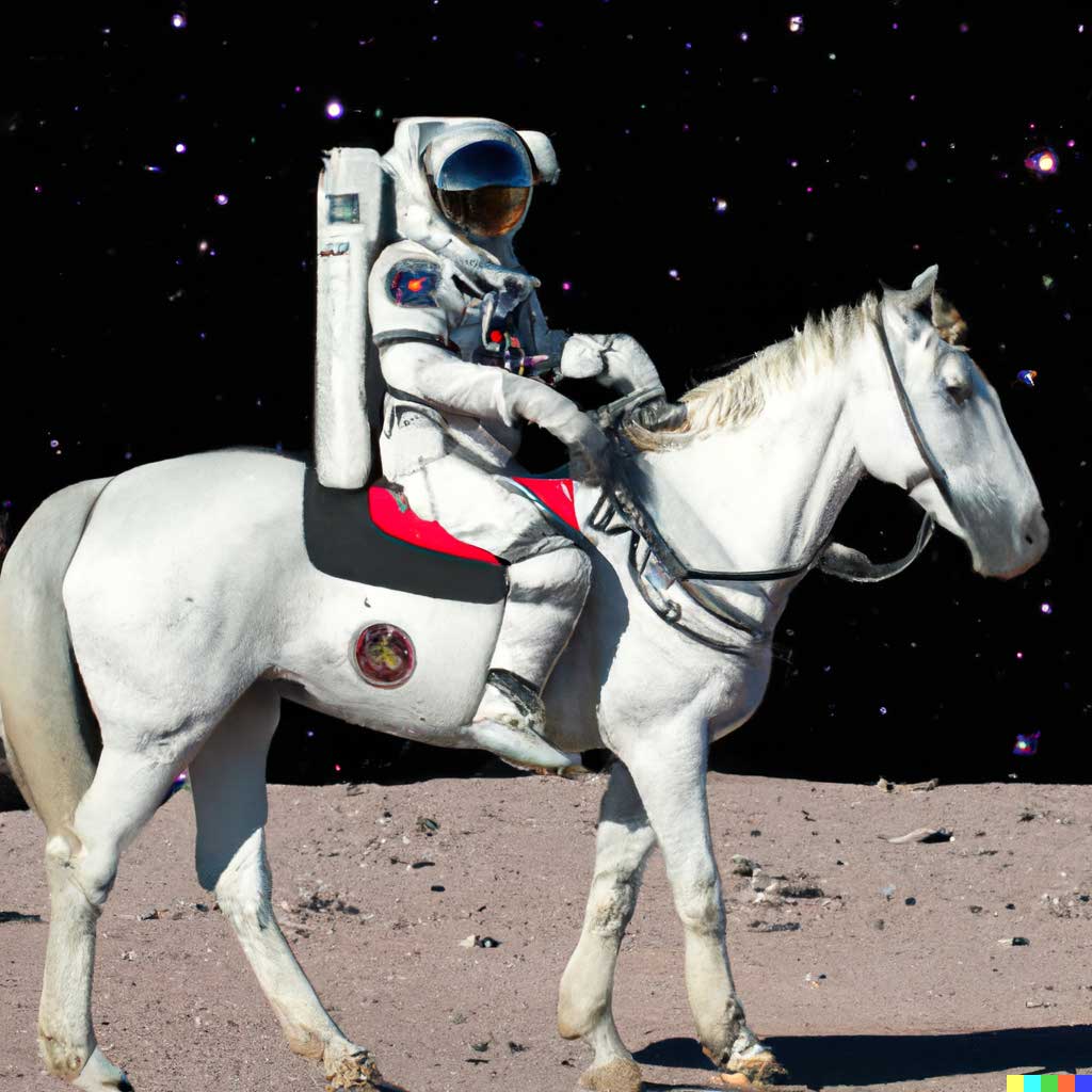 AI Generated Image - Astronaut on a Horse!