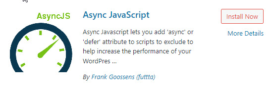 First Input Delay Async Javascript Plugin